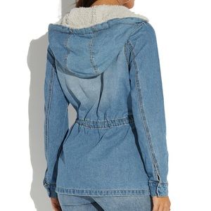 Hooded Denim Anorak | Ci Sono